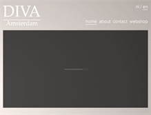 Tablet Screenshot of diva-amsterdam.com